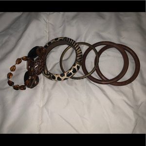Tribal bangle/bracelet set